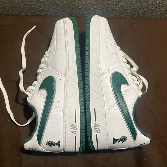 Nike LeBron James Air Force 1 Four Horseman Green and White Sz 12 - Picture 1 of 11
